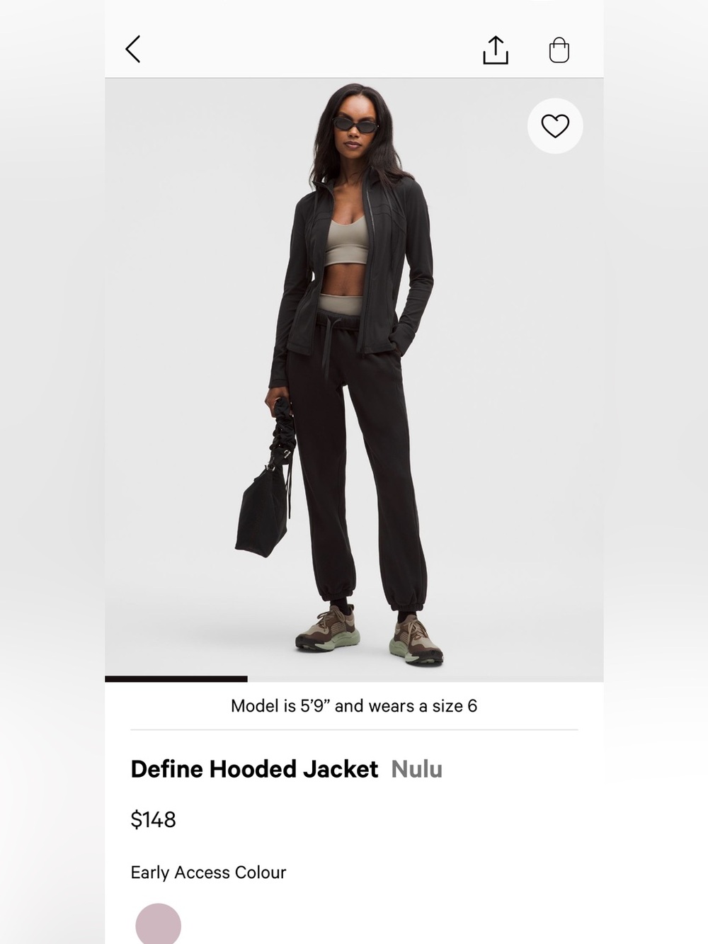 lululemon athletica Black define hooded jacket